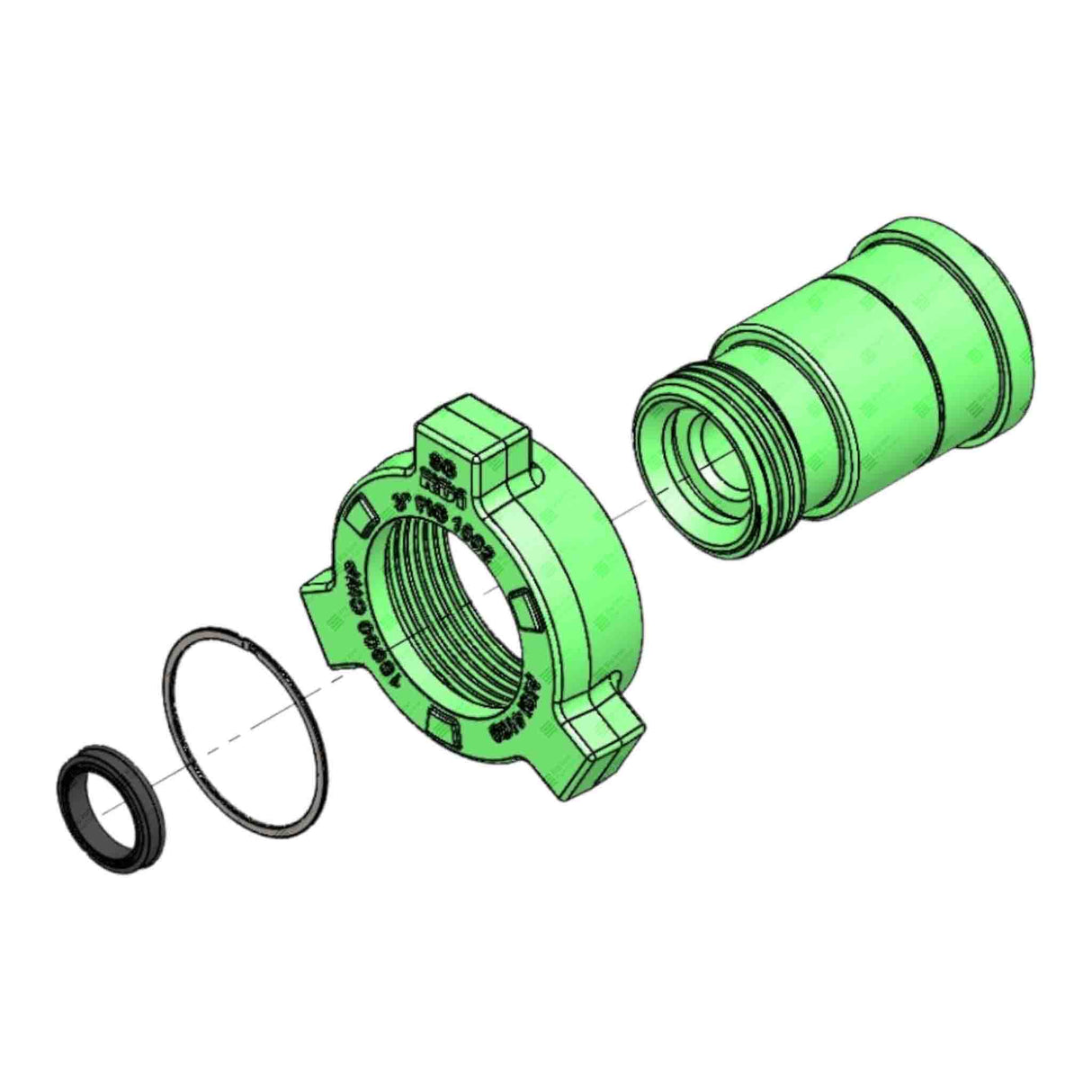 Crossover Union, 3” 1502 M x 2” 1502 F, 10000 psi, Sour Service